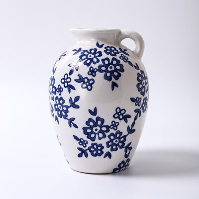 Vasija Juego Floral Blue  Vintage Home