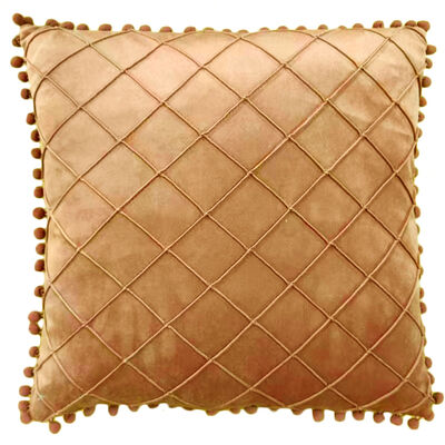 Coj&iacute;n Decorativo Teassel Pompom Mango Vintage Home