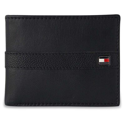 Cartera Passcase Color Caf&eacute; Tommy Hilfiger Para Hombre