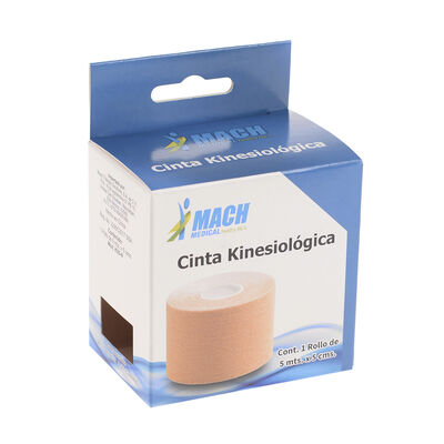 Cinta Kinesiol&oacute;gica Beige Mach Medical