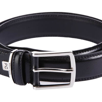 Cintur&oacute;n Negro Pierre Cardin Para Hombre