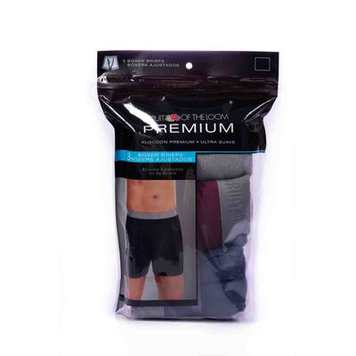 B&oacute;xer Ajustado De Algod&oacute;n Premium Ultra Suave Surtido Para Hombre Paquete De 3 Fruit Of The Loom