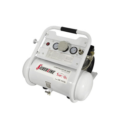 Compresor Silverline Libre de Aceite 1HP Tanque 10LT. Horizon