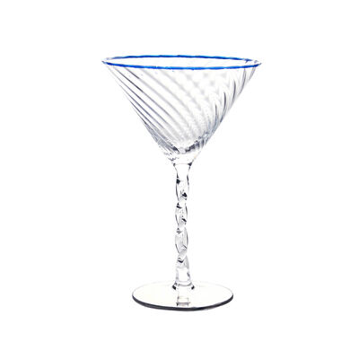 Copa Cocktail Rim Blue Vintage Home