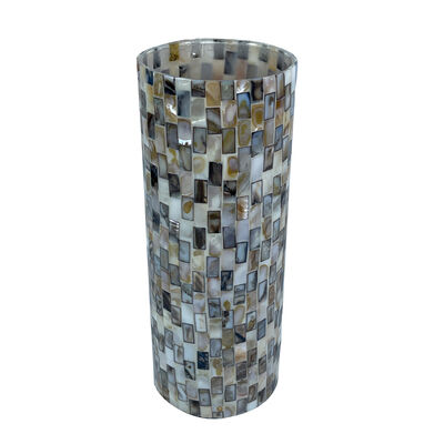 Vasija Capiz Mosaic Moka Vintage Home