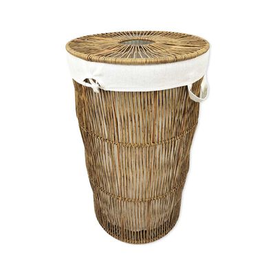 Canasta Almacenadora Alta Con Revestimiento  Vintage Home