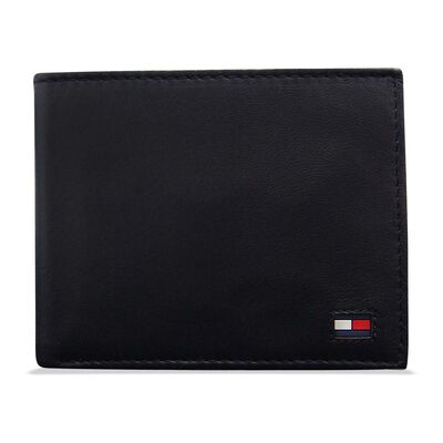 Cartera Flat Billfold Color Gris Tommy Hilfiger Para Hombre