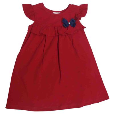 Vestido Rojo Con Mo&ntilde;o Coccolato Para Beb&eacute;