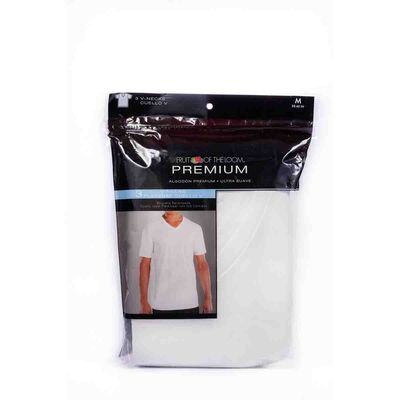 Playera De Algod&oacute;n Premium Ultra Suave Cuello V Paquete De 3 Fruit Of The Loom