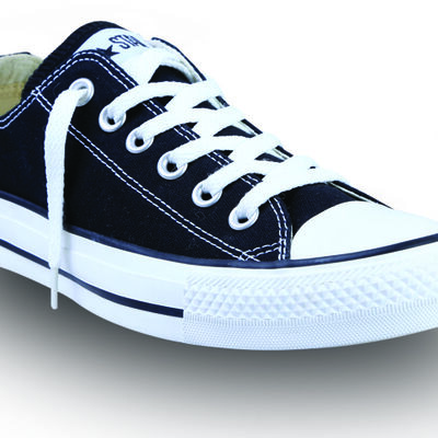 Tenis Choclo De Lona Negros Converse