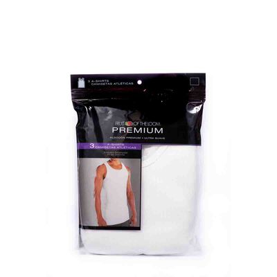 Camiseta Atl&eacute;tica De Algod&oacute;n Premium Ultra Suave Blanco Para Hombre Paquete De 3 Fruit Of The Loom