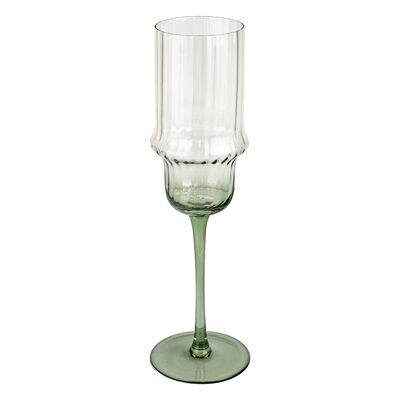 Copa Flaute Green Ripple Vintage Home