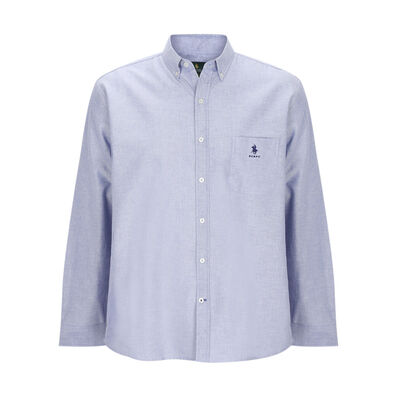 Camisa Talla Plus Lisa Manga Larga RCB Polo Club Para Hombre