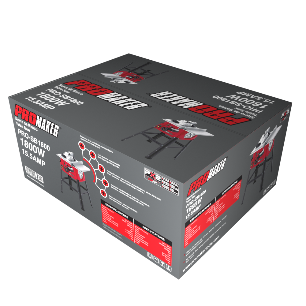 Sierra de Banco 10'' 1800 W 5000 RPM Profesional Promaker image number null