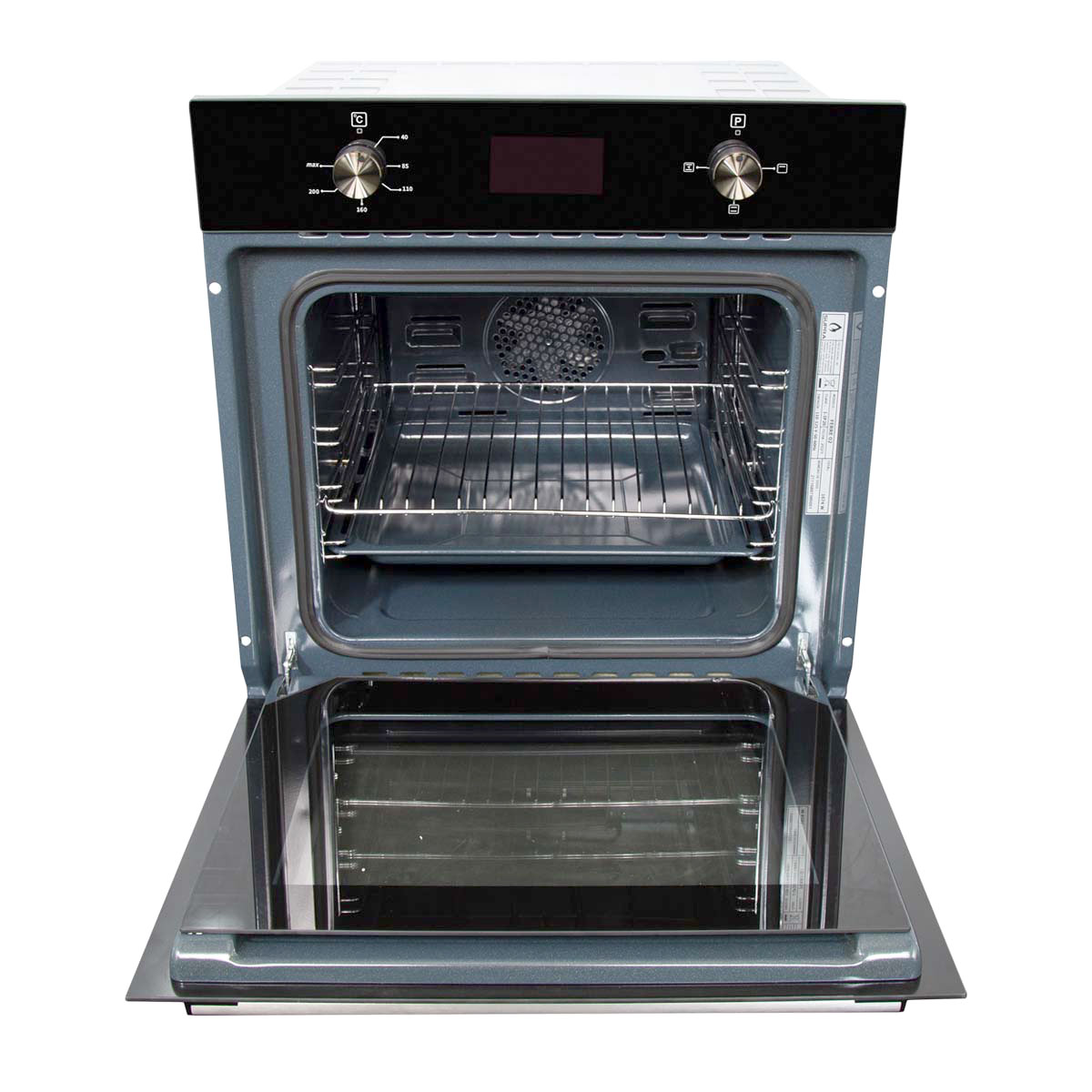 Horno El&eacute;ctrico Con Cristal Templado Negro image number null