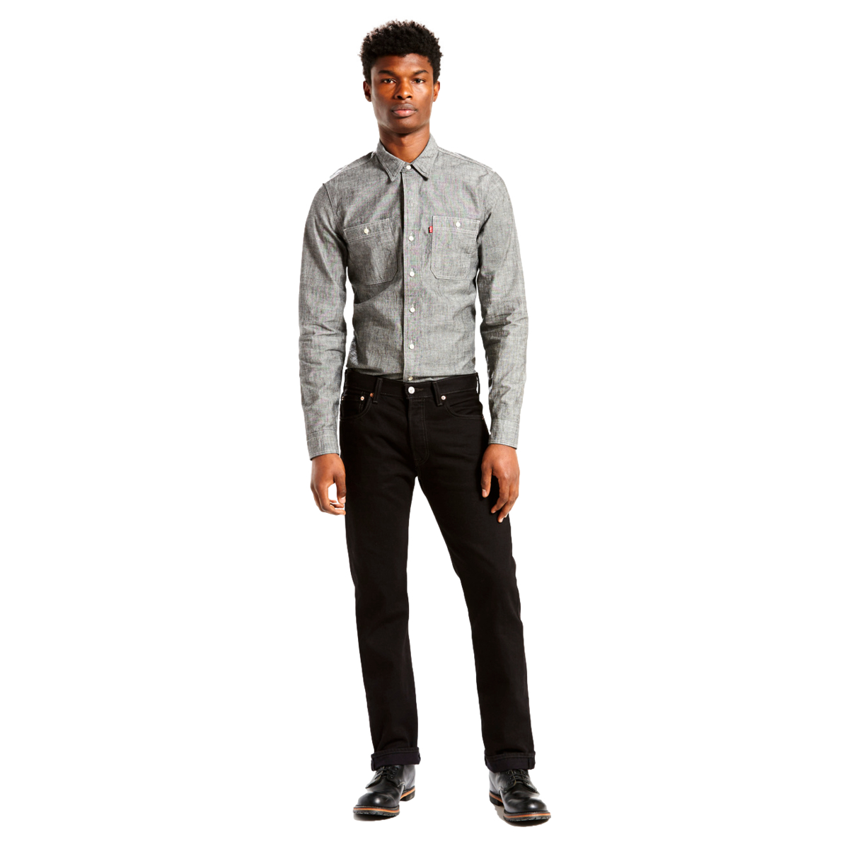Jeans Recto Semi Ajustado Levi's 501 Para Hombre Universitario image number null