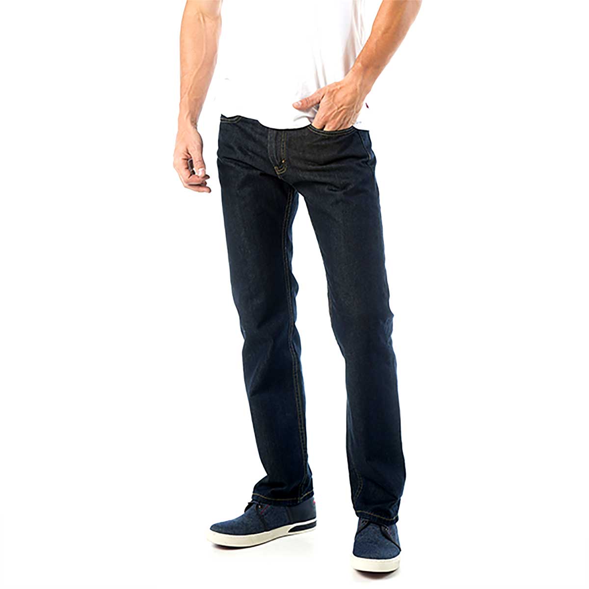 Jeans B&aacute;sico Recto Corte Regular Fit Levi's Para Hombre Universitario image number null