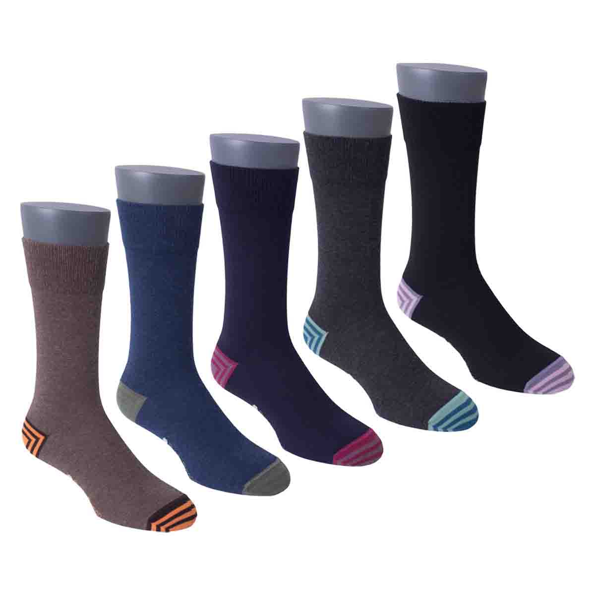 Calcetin Brecia 5 Pack Punto Blanco Para Hombre image number null