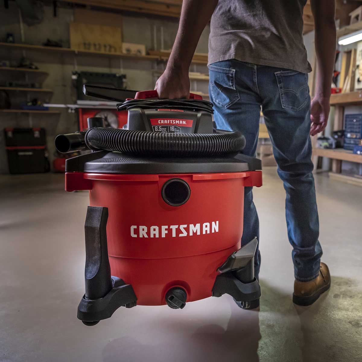 Aspiradora de 16 Galones y 6.5 HP para Seco y Mojado Mod. CMXEVBE17595 Craftsman image number null