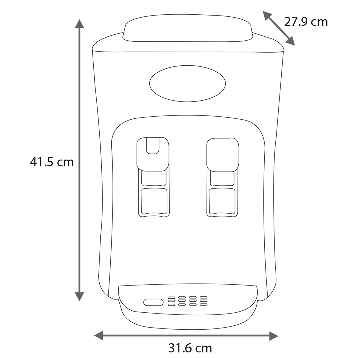 Dispensador Mabe Blanco Counter Top Emm2pb image number null