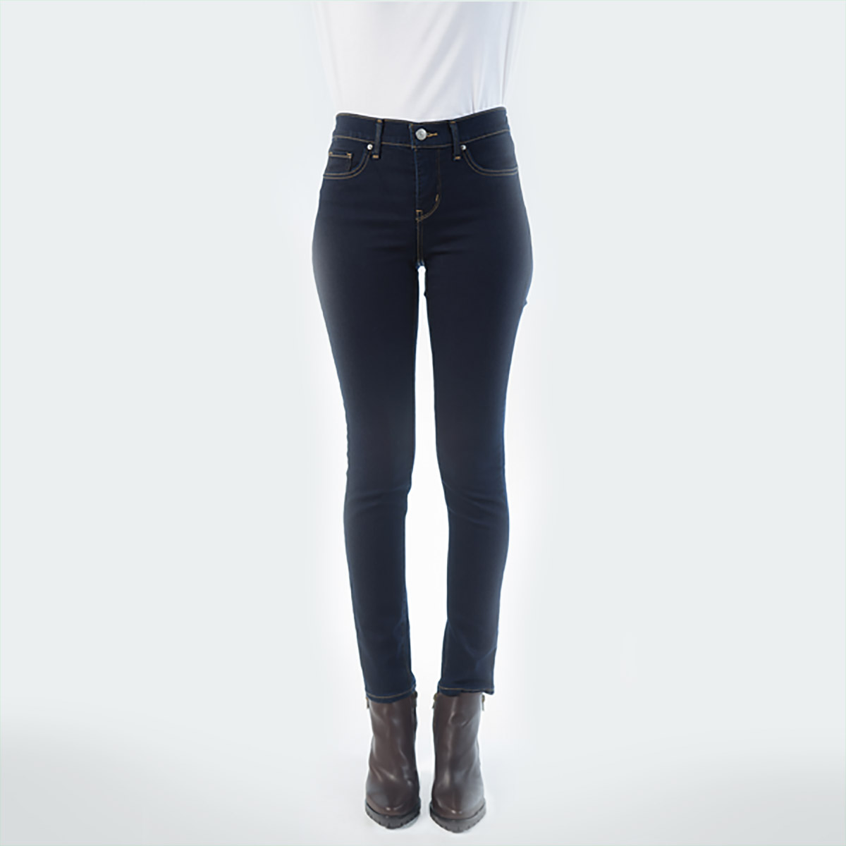 Jeans Skinny Fit Levi's Cintura Media Para Mujer image number null