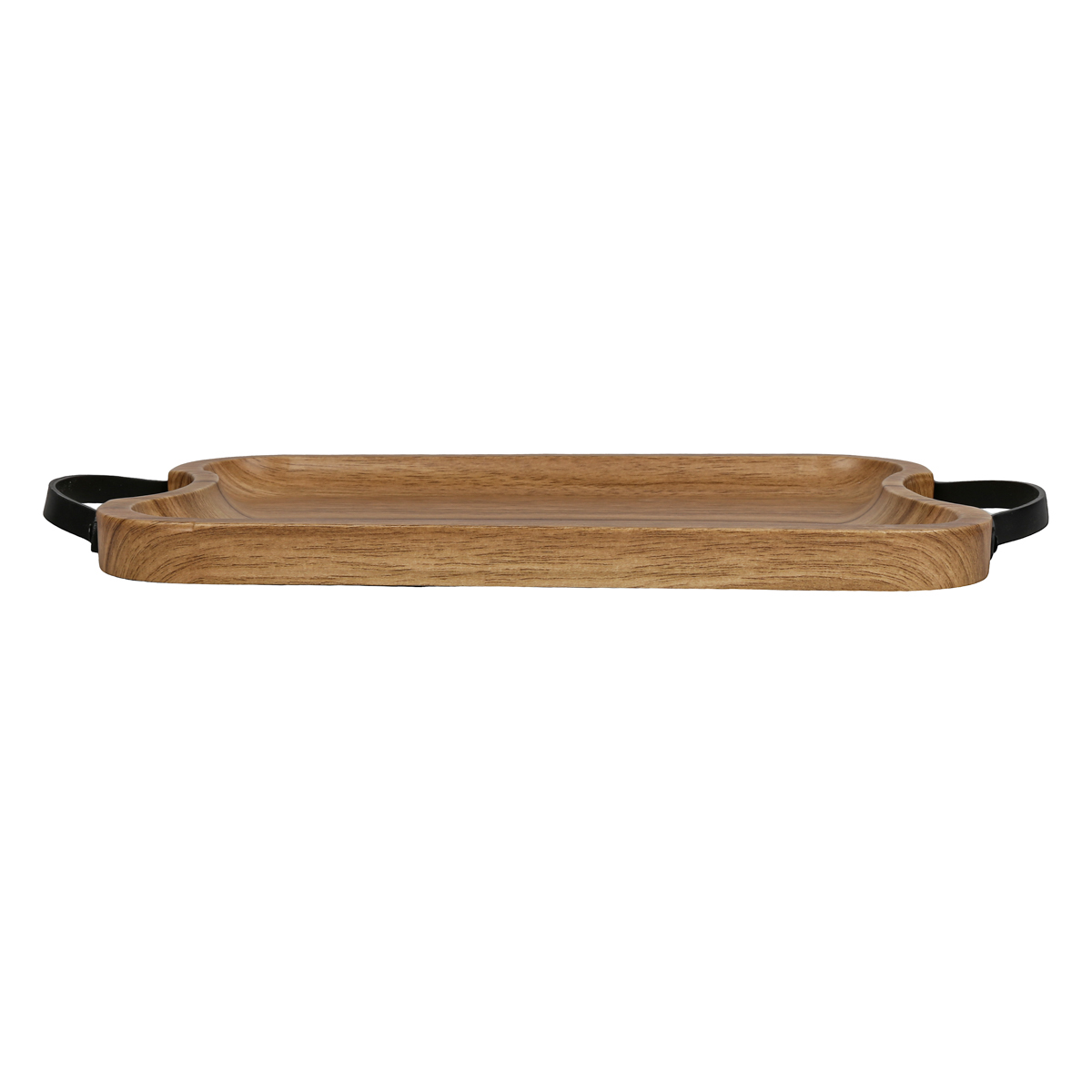 Charola Wood Handle Metal Vintage Home image number null