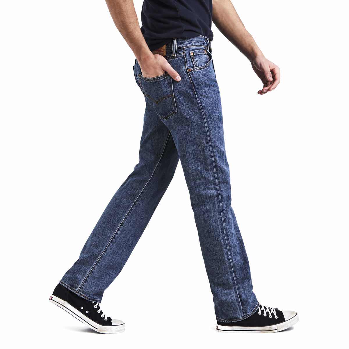 Jeans Recto Semi Ajustado Levi's 501 Para Hombre Universitario image number null