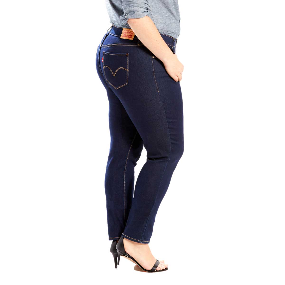 Jeans Tubo Levi's 311 Cintura Media Para Mujer Curvy image number null