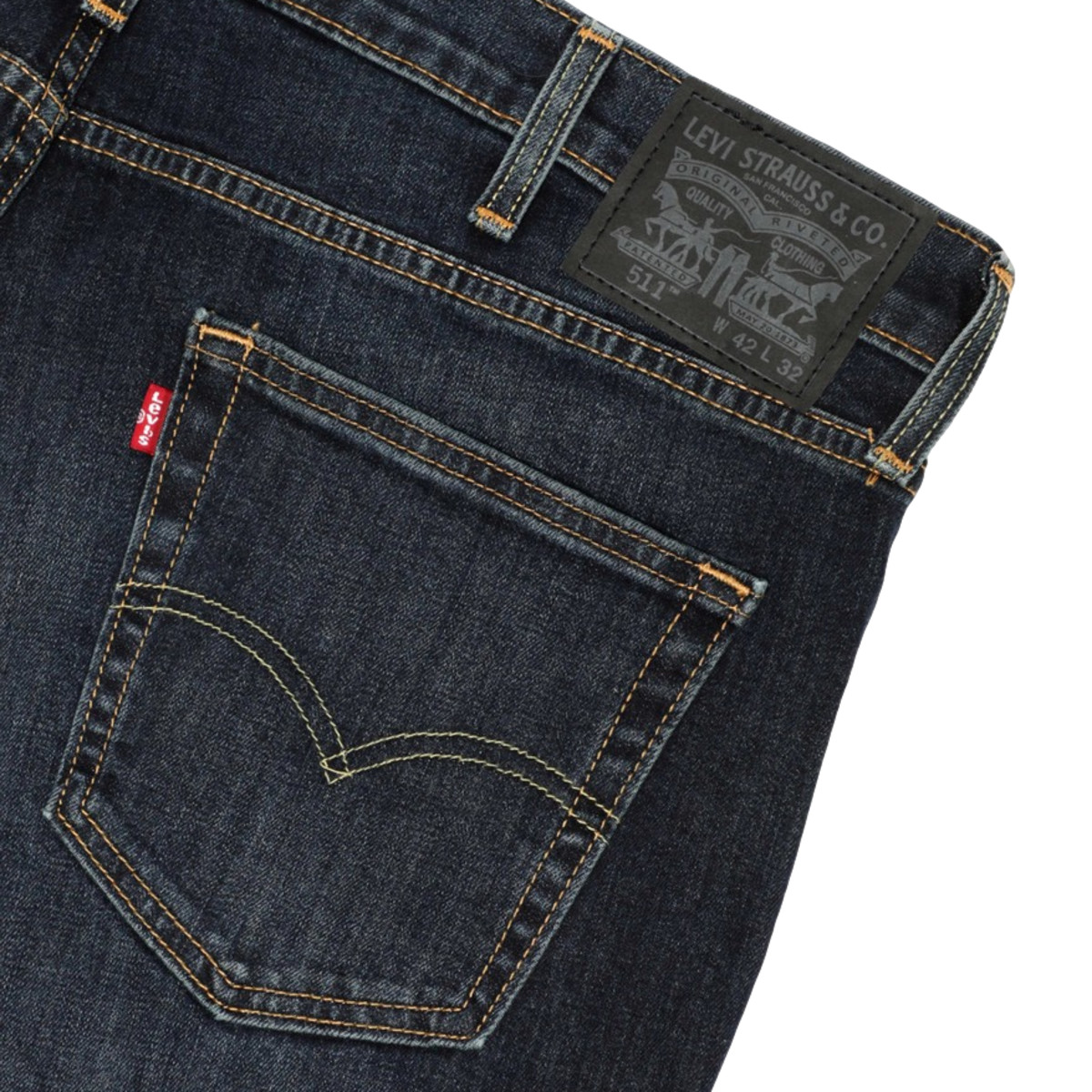 Jeans Slim Fit B&aacute;sico Levi's 511 Para Hombre Universitario image number null
