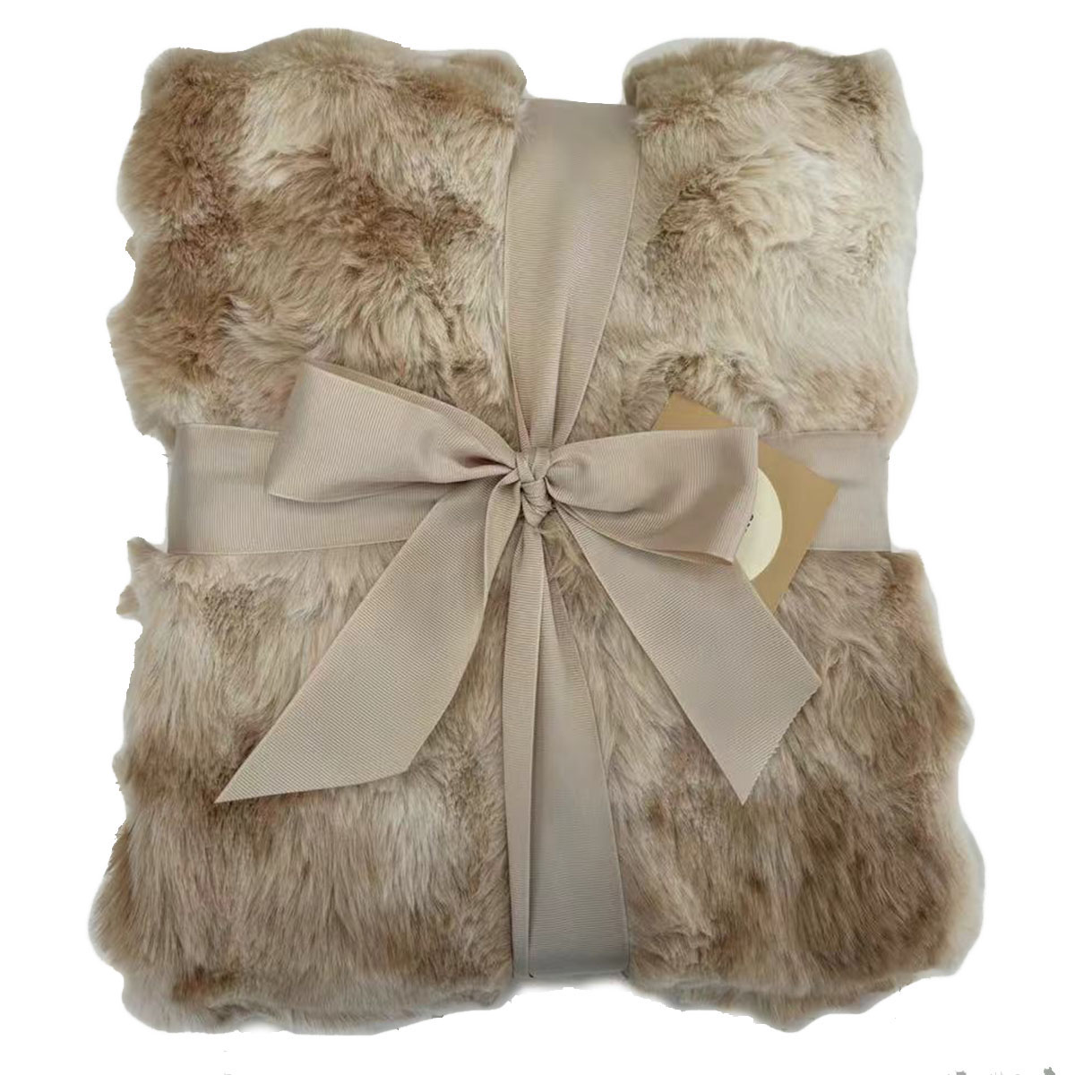Frazada Faux Ribbed Beige Vintage Home image number null