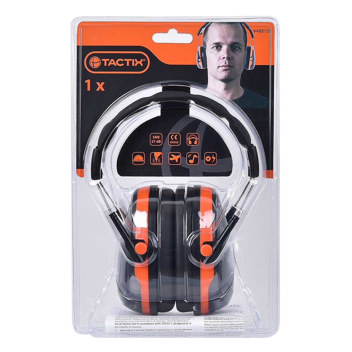 Orejera Tactix para Anular Ruido image number null