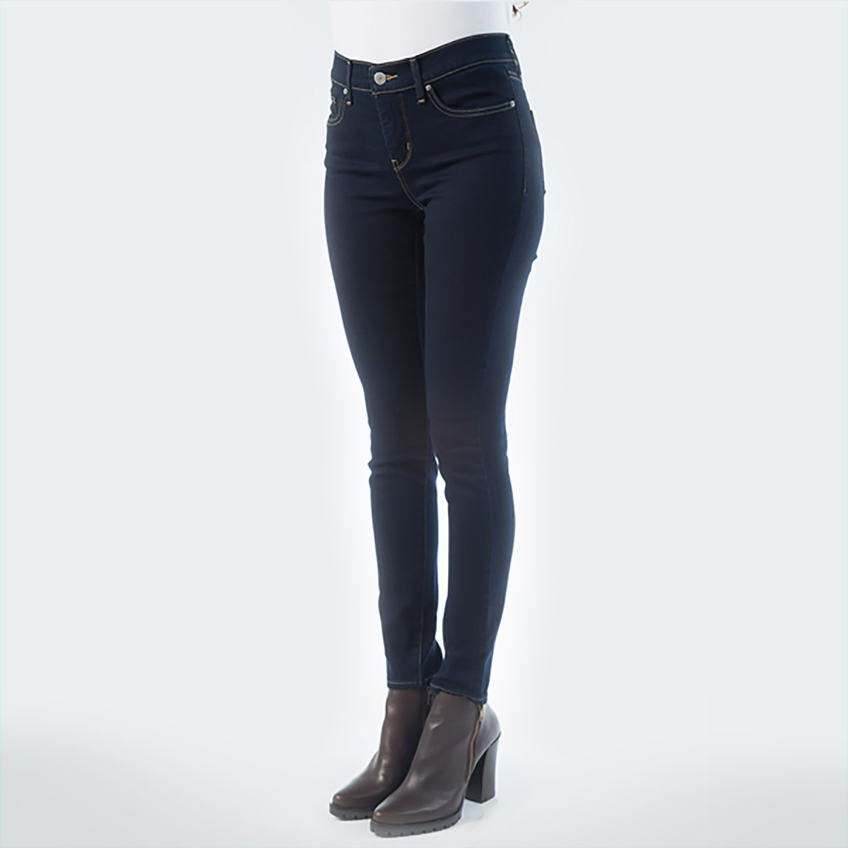Jeans Skinny Fit Levi's Cintura Media Para Mujer image number null