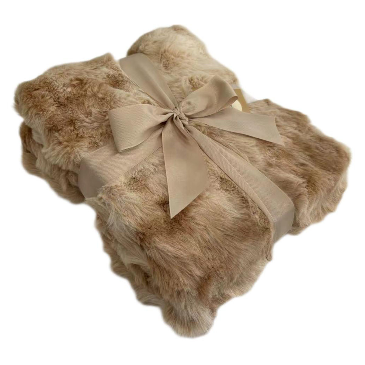 Frazada Faux Ribbed Beige Vintage Home image number null