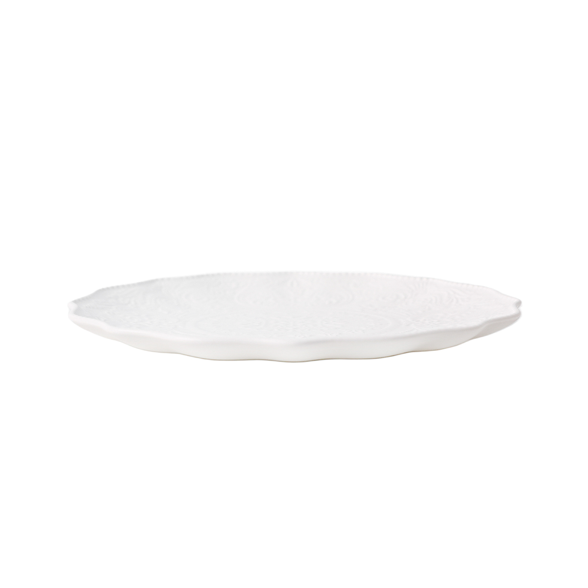 Plato Extendido Carved White Vintage Home image number null