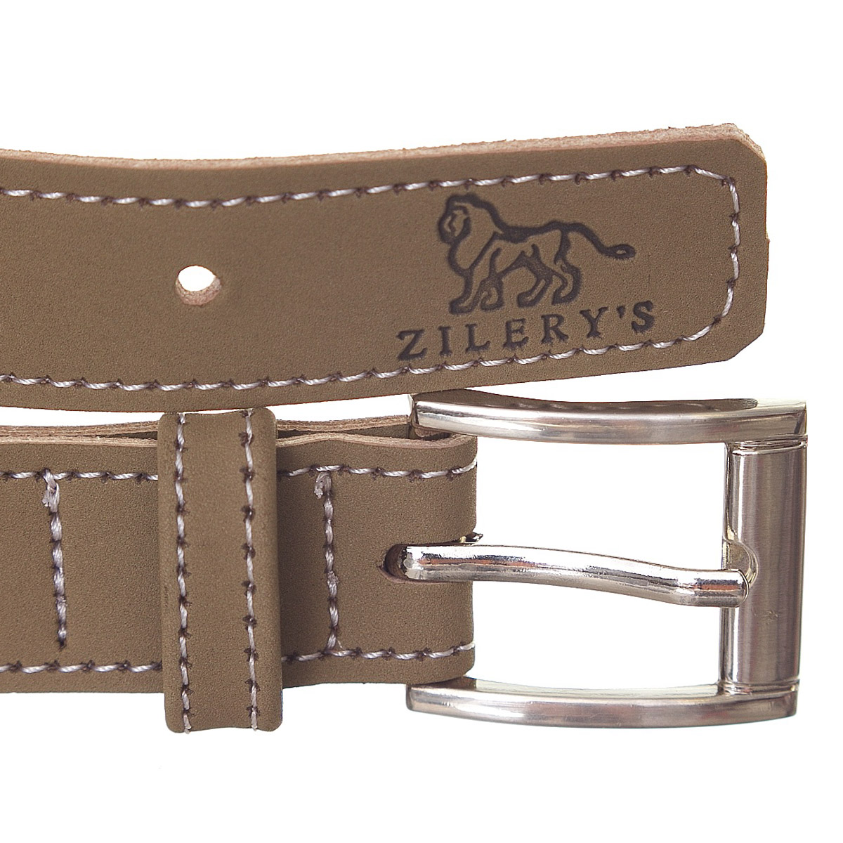 Cinturon El&aacute;stico Color Beige Zilery&acute;S Para Mujer image number null