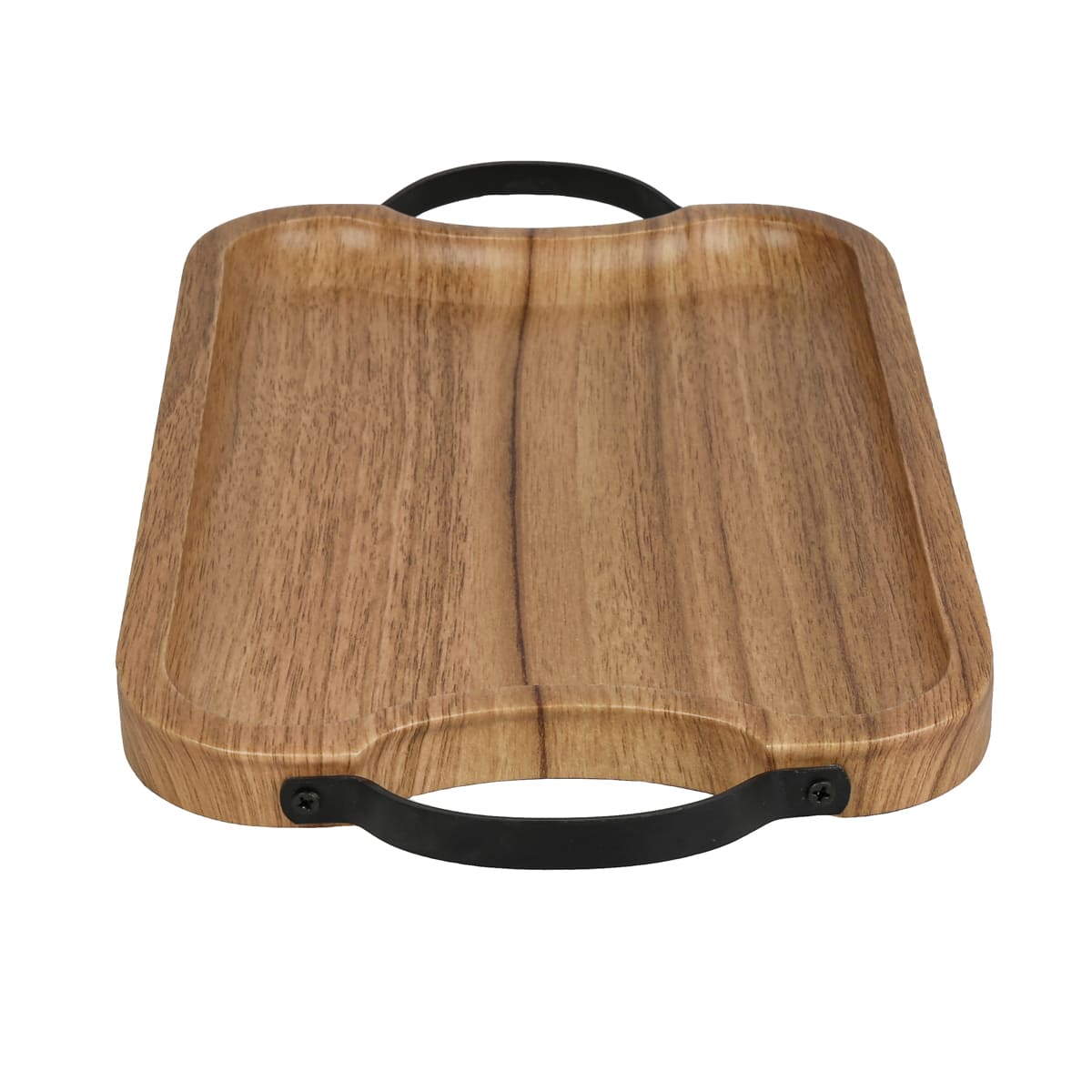 Charola Wood Handle Metal Vintage Home image number null