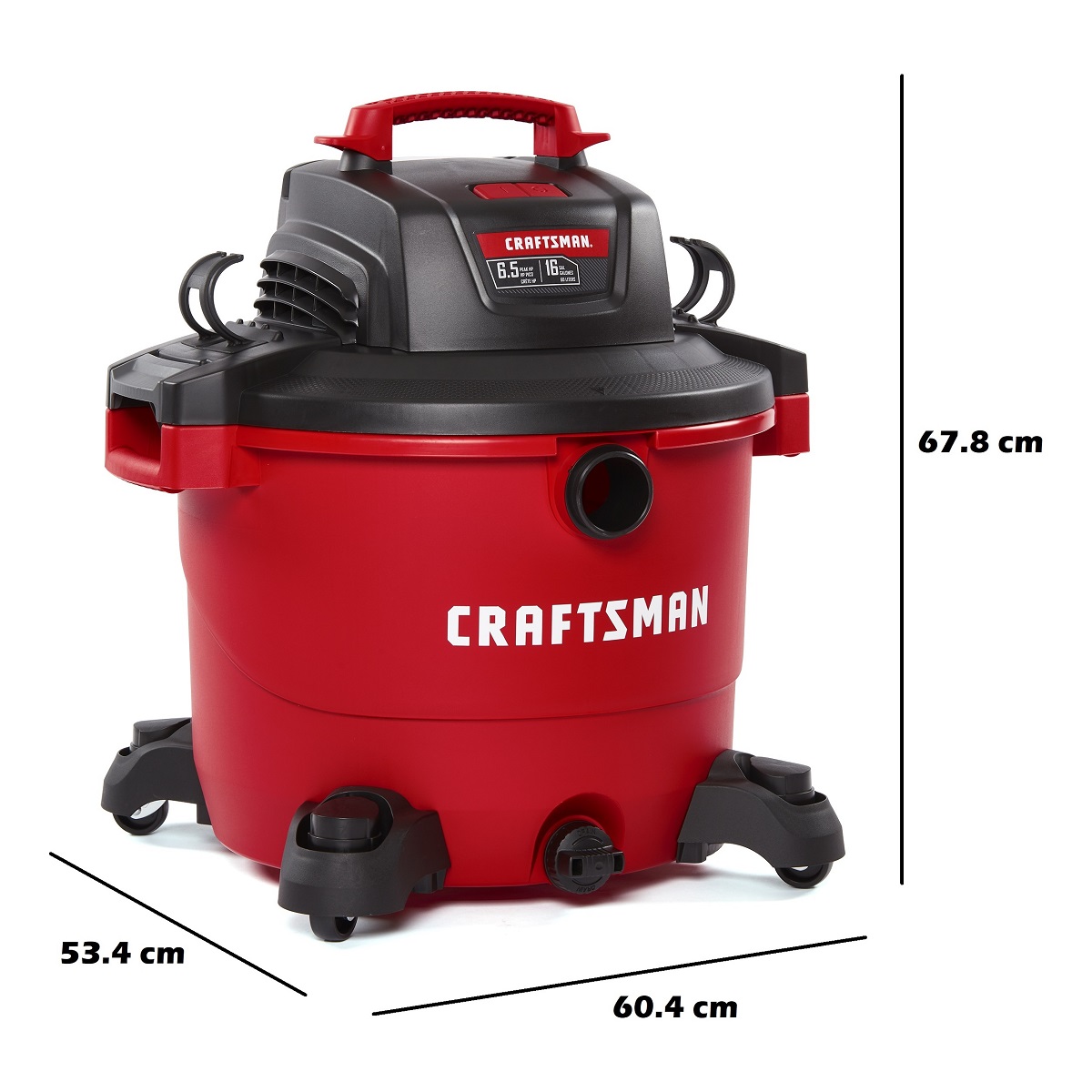 Aspiradora de 16 Galones y 6.5 HP para Seco y Mojado Mod. CMXEVBE17595 Craftsman image number null