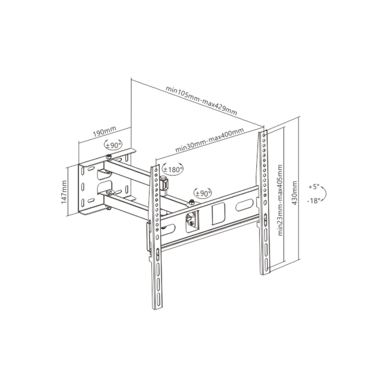 Soporte GIP Articulado 37-70" image number null