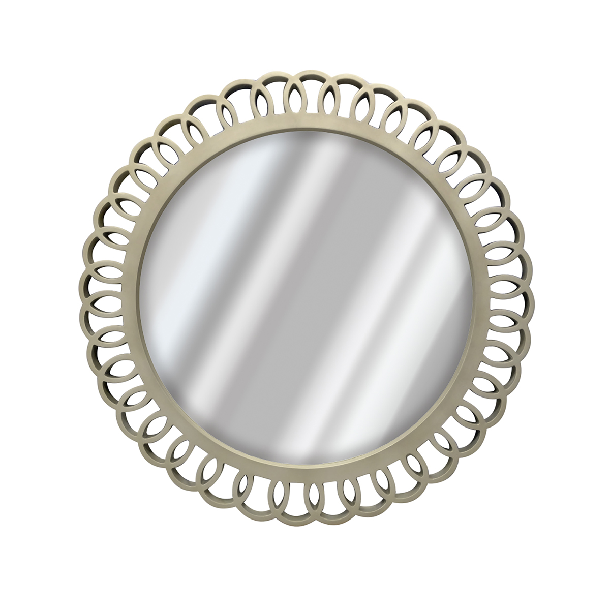 Espejo Contempor&aacute;neo Redondo Champagne   80 Cms image number null