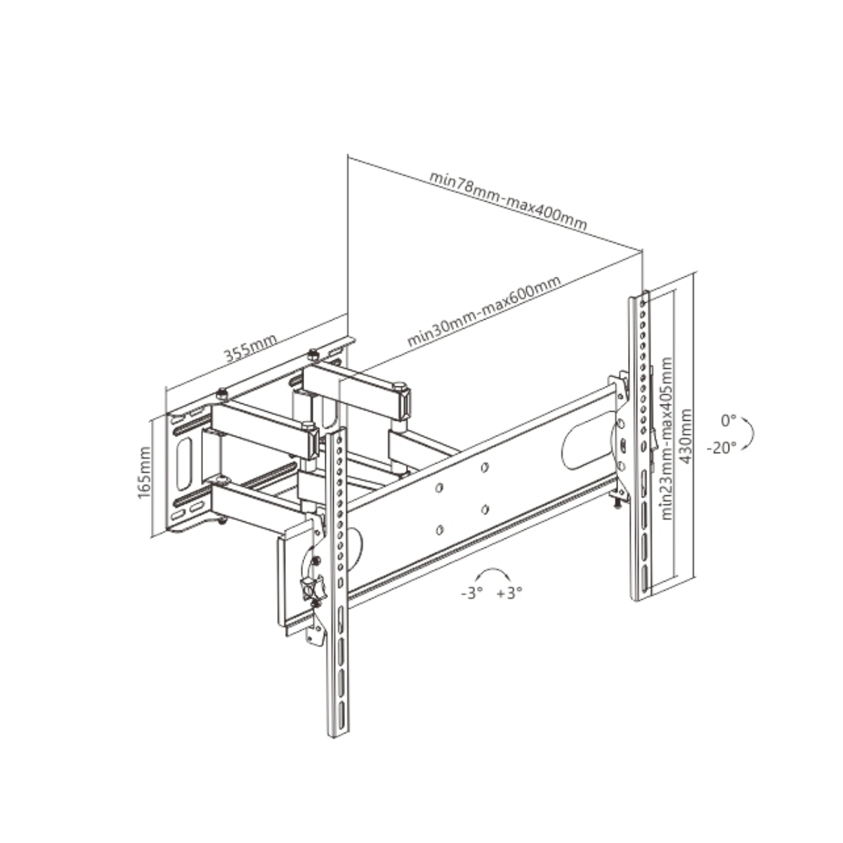 Soporte GIP Doble Brazo 37-70" image number null