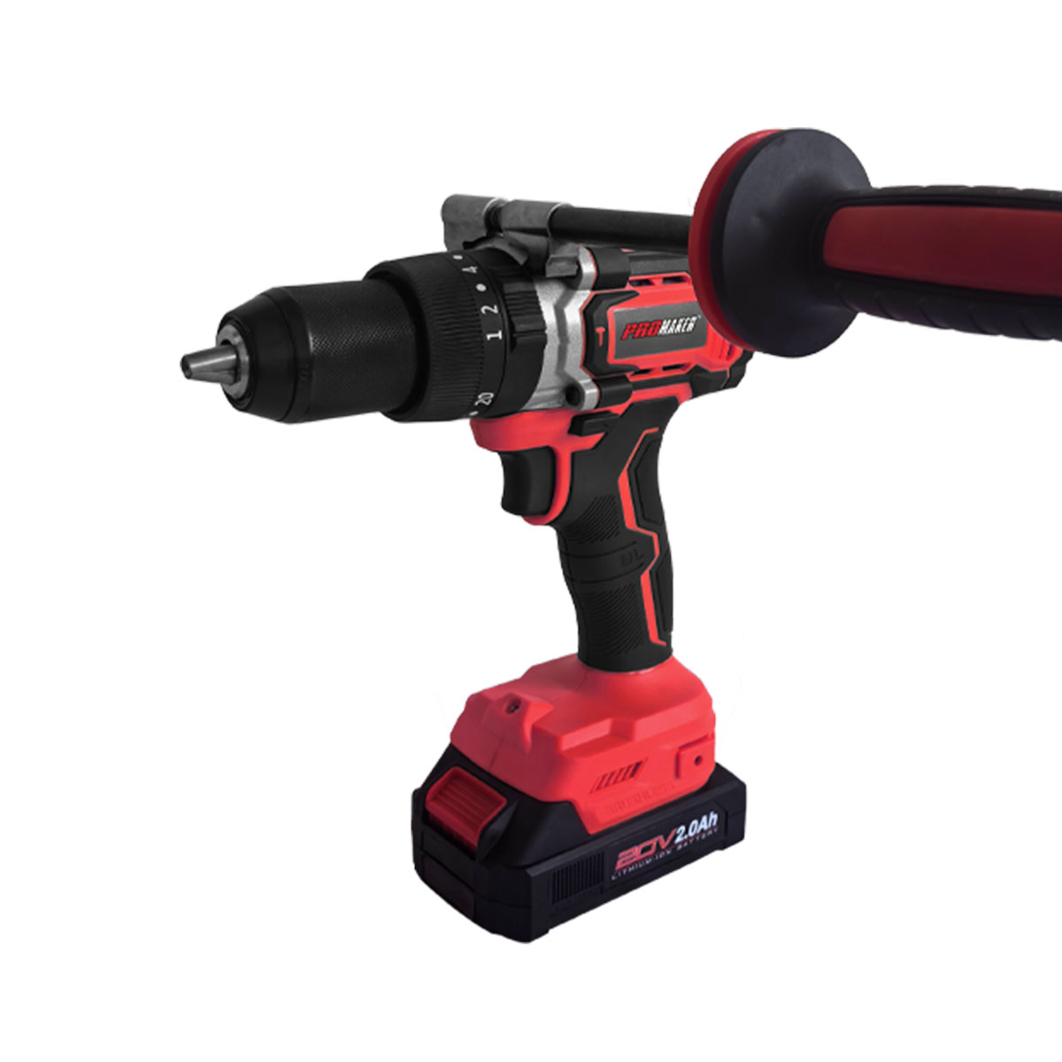 Rotomartillo 12" 20Volt Sin Carbones y Accesorios Promaker image number null