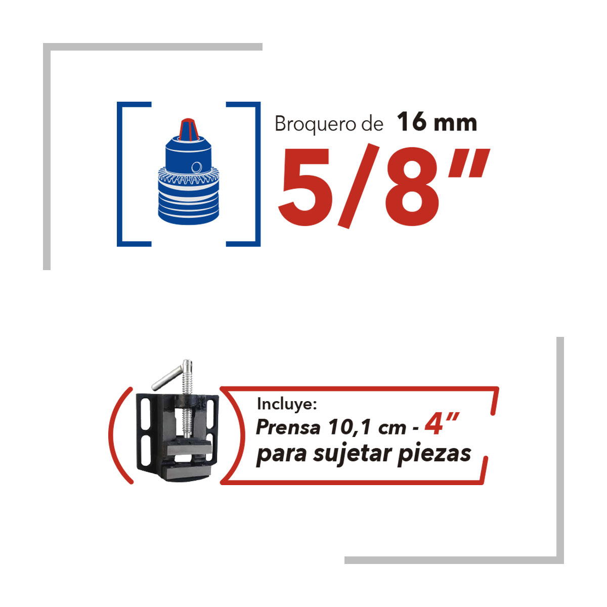 Taladro de Banco Motor 3/4 HP Silverline image number null