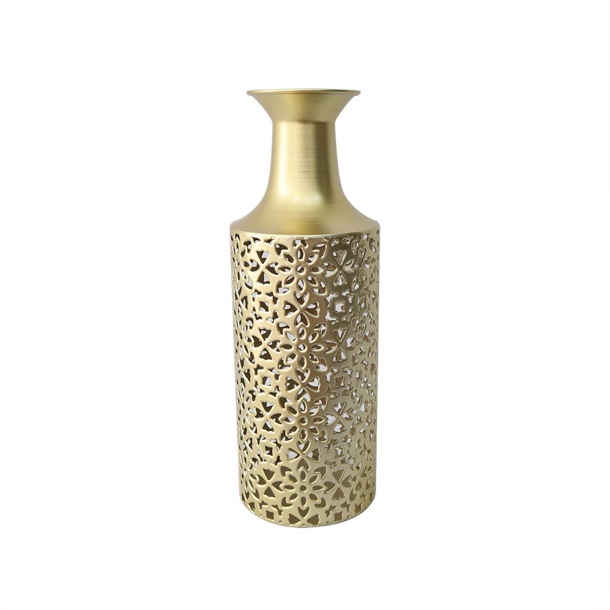 Vasija Metal Gold Jazmin Vintage Home image number null