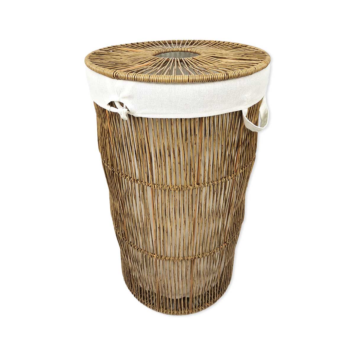 Canasta Almacenadora Alta Con Revestimiento  Vintage Home image number null
