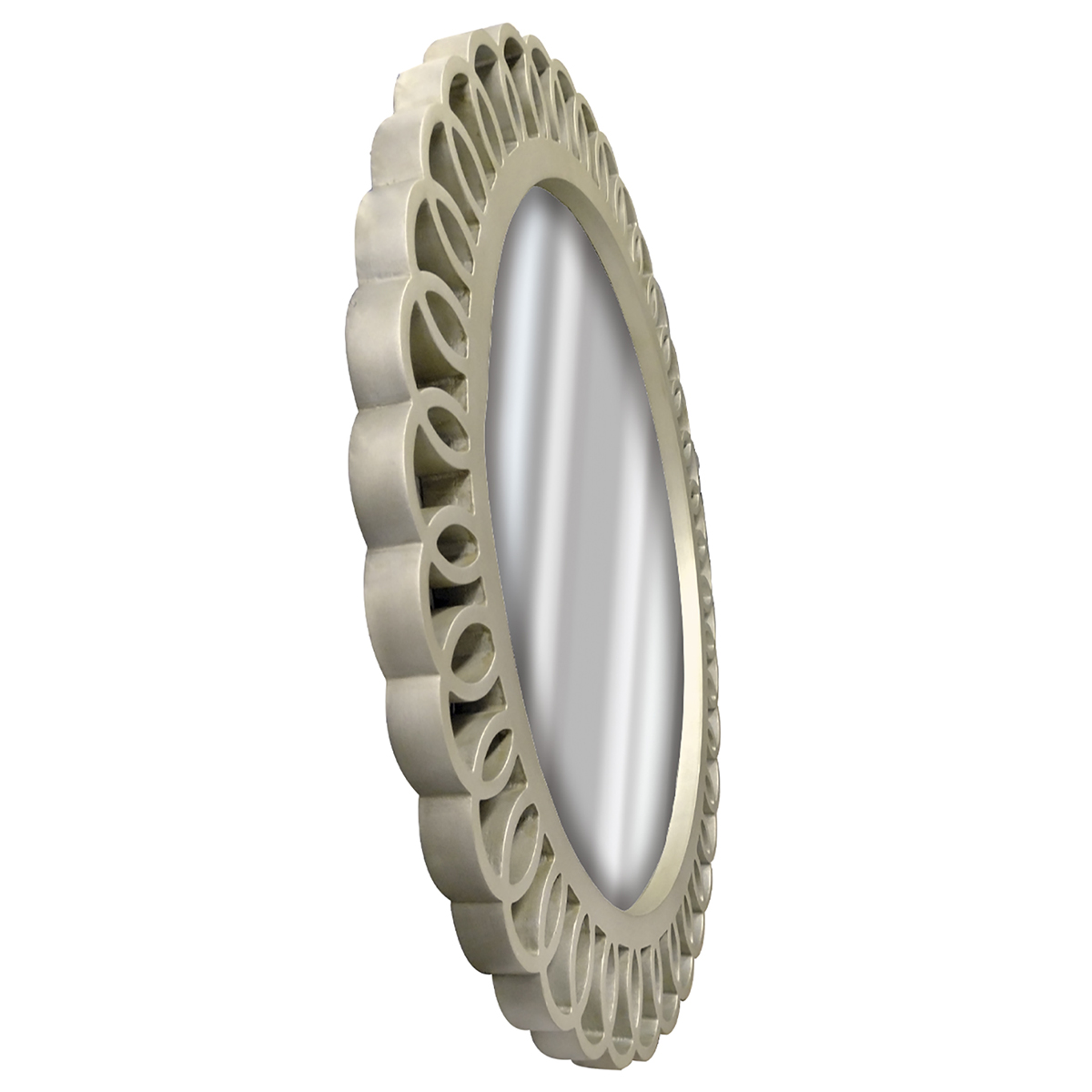 Espejo Contempor&aacute;neo Redondo Champagne   80 Cms image number null