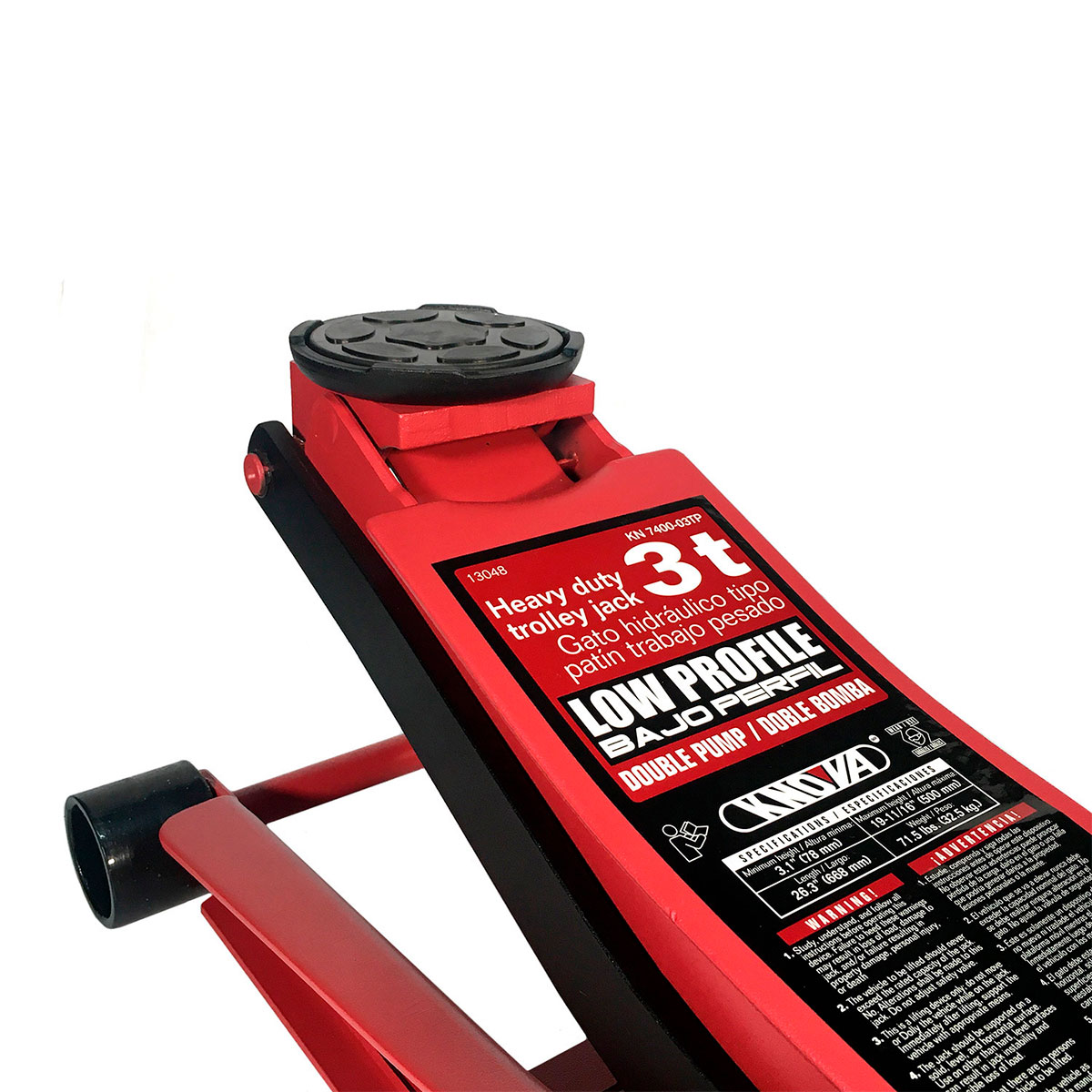Gato Hidr&aacute;ulico Tipo Pat&iacute;n con capacidad de 3Ton Para Trabajo Pesado KN 7400-03TP  Knova image number null