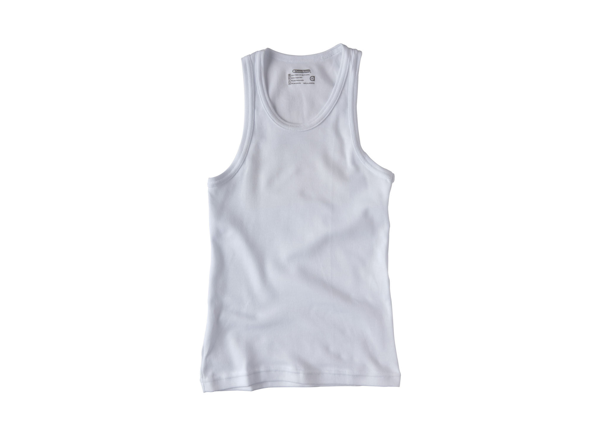 Playera Sin Manga Punto Blanco Para Ni&ntilde;o image number null