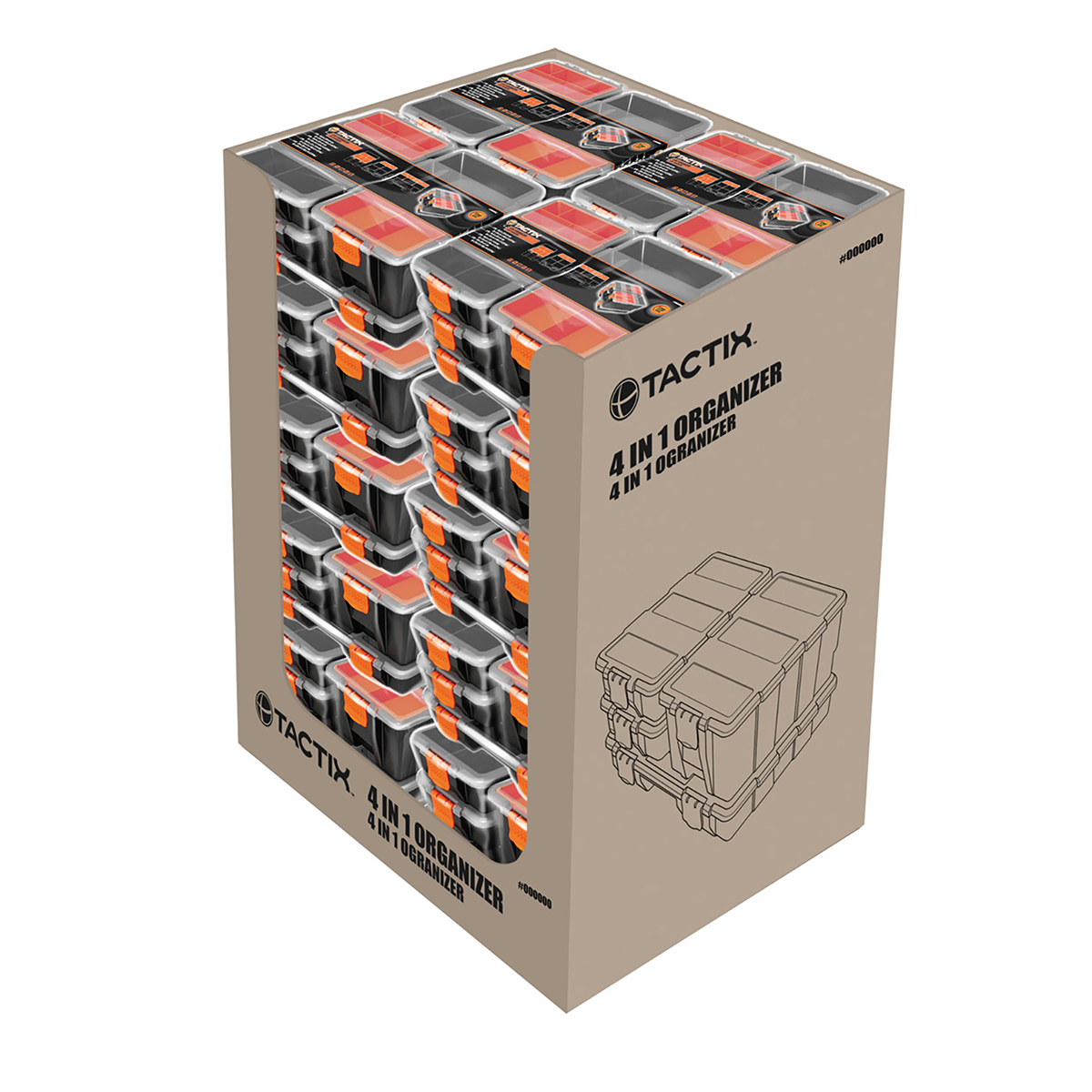 Set Cajas Organizacion 4 Pz Plasticas Tactix image number null