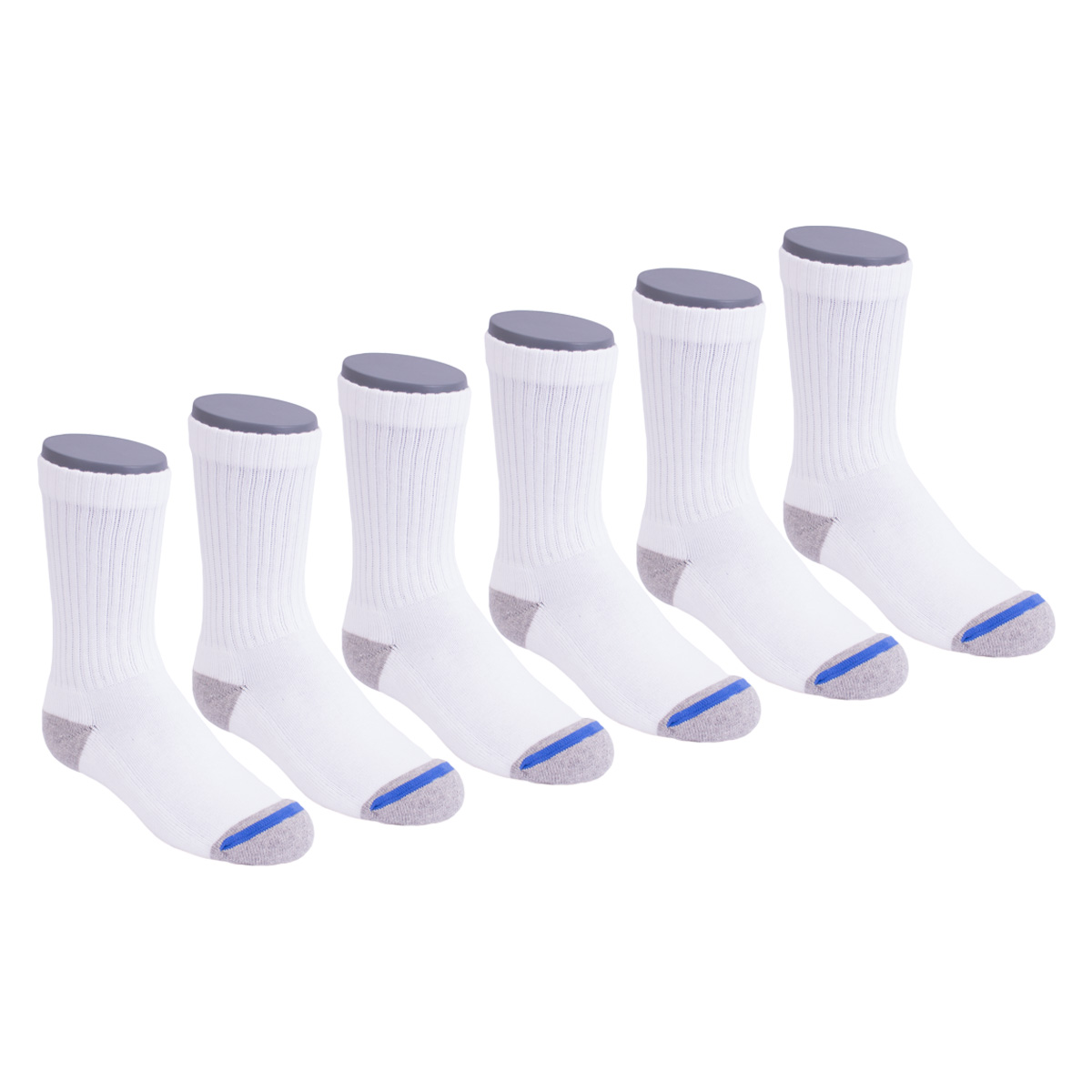 Calceta Deportiva 6Pack Punto Blanco Para Ni&ntilde;o image number null