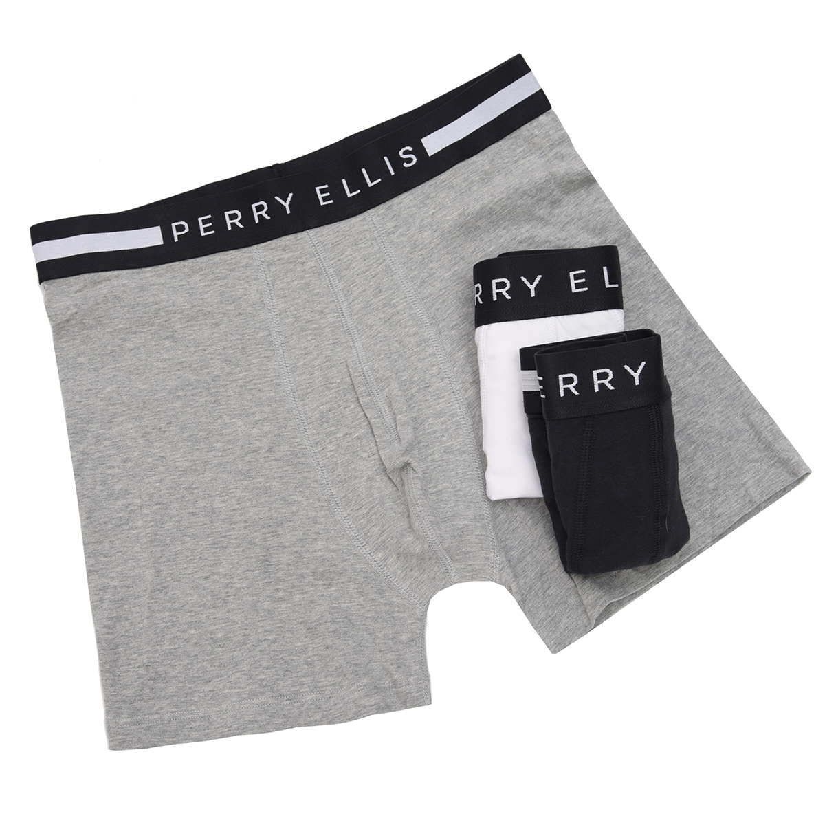 Boxer Brief Strech Para Hombre 3 Pack Multicolor Perry Ellis image number null